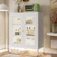 thumbnail image 2 of Laden Shelf Sideboard Shelves Patio Kitchen Corner Dining Dish Drawers Sideboard Glass Aparador Comedor Salon Furniture HDH My Lux Decor Round, 2 of 16