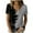 Grey, variant on Womens Summer Clothes Fashion Womens Summer V-Neck Short Sleeve Print Casual T-shirt Blouse
