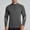 Dark Gray, variant on Half-Zip Stand Collar Reflect-Sleeve Raglan Top, Stretch Brushed Fabric for Mountain Day Hiking Gray L