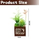 thumbnail image 2 of Simulación de bonsái suculento, combinación de lavabo de madera, decoración del hogar, plantas verdes artificiales, decoraciones creativas, 2 of 5