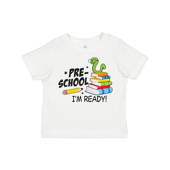 Inktastic Bookworm Ready for Preschool Boys or Girls Toddler T-Shirt