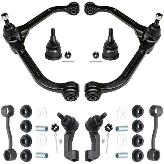 Detroit Axle - Front End 8pc Suspension Kit for 2005 2006 2007 Jeep Liberty 2 Upper Control Arms 2/ Ball Joints 2 Lower Ball Joints Replacement 2 Sway Bar Links and 2 Outer Tie Rods