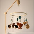 thumbnail image 4 of The Peanutshell Western Woods Baby Musical Wooden Crib Mobile, 4 of 6