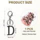 thumbnail image 2 of Llave de Inicial Uxcell, 1PCS Llave de Acero Inoxidable, Negro (Letra D), 2 of 7