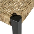 thumbnail image 6 of Cterwk Set of 2 Modern Dining Chairs with Wood Frame and Rattan Backrest, Brown, 6 of 10