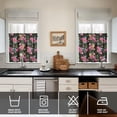 thumbnail image 4 of Pioneer Kitchen Curtains and Valance Set 24 Inch Tier Pioneer Colorful Floral Curtains Small Drapes for Cafe Living Room Bathroom Farmhouse 3 Pieces Set Rod Pocket, 4 of 6