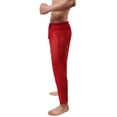 thumbnail image 6 of Cenuakty Men's Mesh Fishnet Pants Solid Color See Through Stretchy Muscle Trousers Drawstring Stretchy Sleep Lounge Bottoms, 6 of 8