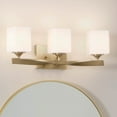 thumbnail image 3 of 55002CPZ Kichler Lighting Marette - 3 Light Soft Bath Vanity Approved for Damp Locations - with Soft Contemporary inspirations - 8 inches tall by, 3 of 10