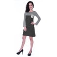 thumbnail image 6 of Moomaya Womens T-shirt Dress Full Sleeve Sequin Patch Pocket Summer Dresses, 6 of 8