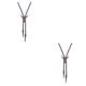 thumbnail image 2 of Corbatas doradas para hombre Sonducket accesorios de ropa ajustables de vaquero americano collar estilo occidental regalo de corbata con metal rojo, 2 of 6