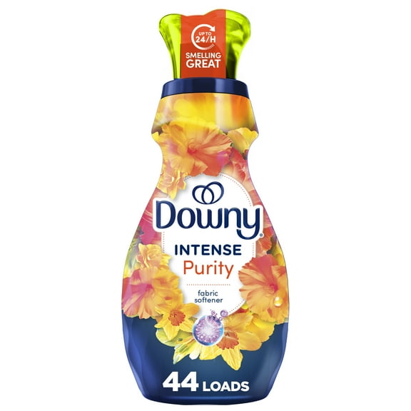 Downy Intense Liquid Fabric Softener and Conditioner, Purity Scent, 32 fl oz, 44 Loads