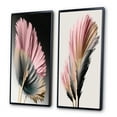 thumbnail image 3 of Designart "Hyperrealistic Pink and Beige Gerbera Daisies I" Gerbera Framed Wall Art Set Of 2 - Pink Floral Framed Wall Art Set Of 2, 3 of 7