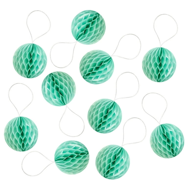 Wrapables Mini Honeycomb Ball Party Decorations for Weddings, Birthday Parties, Baby Showers and Nursery Decor (Set of 20), 1 inch, Tiffany Blue