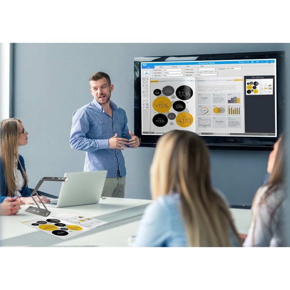 Adesso 4K 11-Megapixel Dual Mode Document Camera and Webcam (CYBERTRACK830)