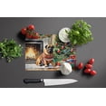 thumbnail image 2 of Bullmastiff Cozy Christmas Glass Cutting Board Large 12 in x 15 in, 2 of 5
