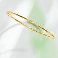 thumbnail image 3 of Ross-Simons Italian 10kt Yellow Gold Textured and Polished Bangle Bracelet, Women's, Adult, 3 of 7