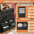 thumbnail image 5 of Tall Dresser for Bedroom, Fabric Dressers Storage Tower, Dresser & Chest of Drawers Organizer Unit with 11 Drawers, Storage Cabinet, Hallway, Closets, Steel Frame, Wood Top, 5 of 6