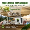 thumbnail image 5 of Twin Line Dental Floss Picks (220 Count) – Tooth Flossers Made with Wheat-Straw, Double Thread for 2X Clean, Minty Fresh, Smooth Glide, Shred-Resistant Floss | Travel Case Holds 10 Picks, 5 of 8