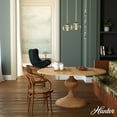 thumbnail image 4 of Hunter - Saddle Creek 1-light Brushed Nickel, Small Pendant Light, Dimmable, Schoolhouse Style, Schoolhouse Shaped, for Bedrooms, Dining, Living Rooms - 19029, 4 of 9