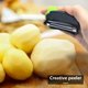 thumbnail image 4 of Wdftyju Pelador de frutas y verduras creativo, tipo de dedo, trituradora de patatas y zanahorias, rallador Wdftyju 3ah6ke2be9py6at1, 4 of 9