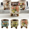 thumbnail image 3 of Terracotta Flower Pot Round Bonsai Succulent Planter Desktop Garden Decor A8Y6, 3 of 6