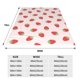 thumbnail image 3 of Balery Strawberry Manta de Felpa Suave y Acogedora – Cobija de Franela Aterciopelada para Cama, Lavable y Cálida para Sofá, Mascotas, Transpirable-60"x50", 3 of 7