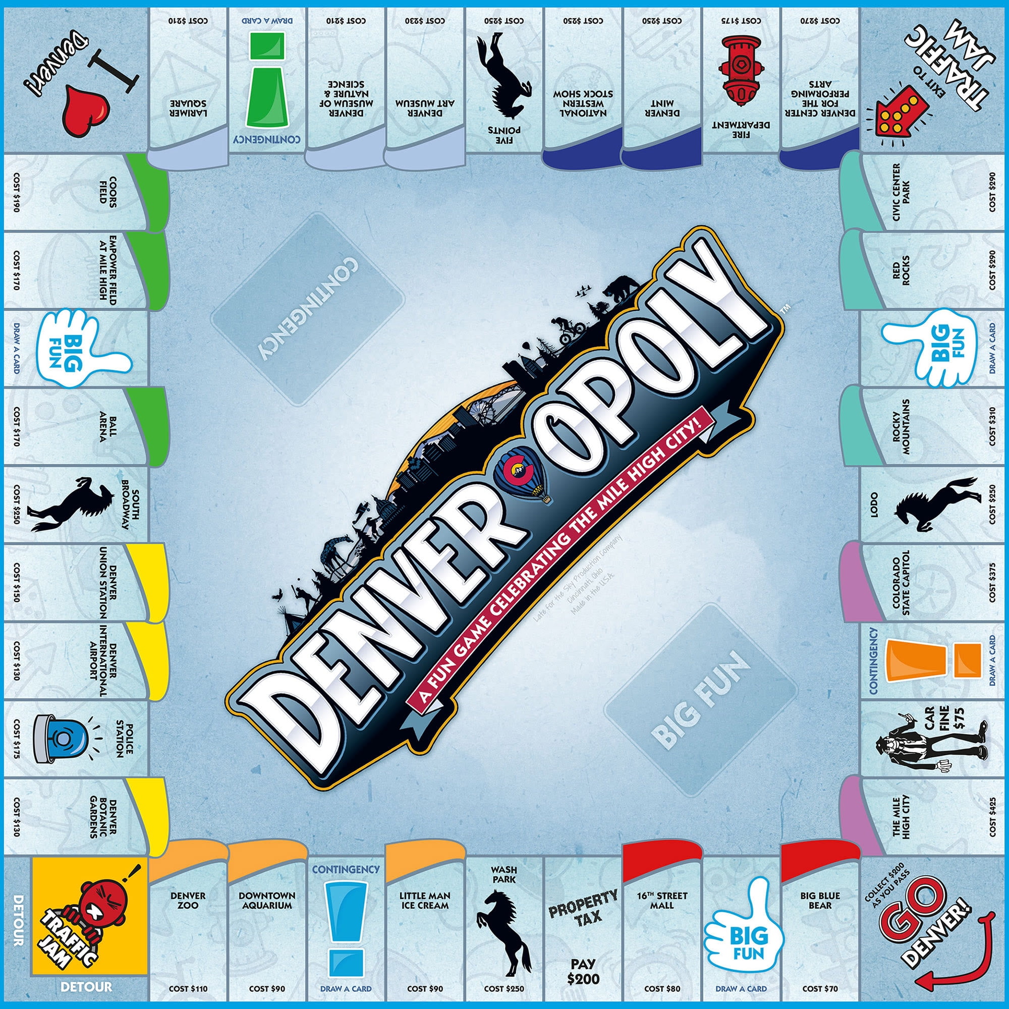 Denver-Opoly City Themed Family Board Game, 2-6 Players