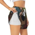 thumbnail image 3 of Lsque Scooby-Doo Printed Women's Running Shorts with Liner Pockets,Elastic Quick Dry Workout Athletic Gym Yoga Shorts,Womens High Waist Shorts-Small, 3 of 9