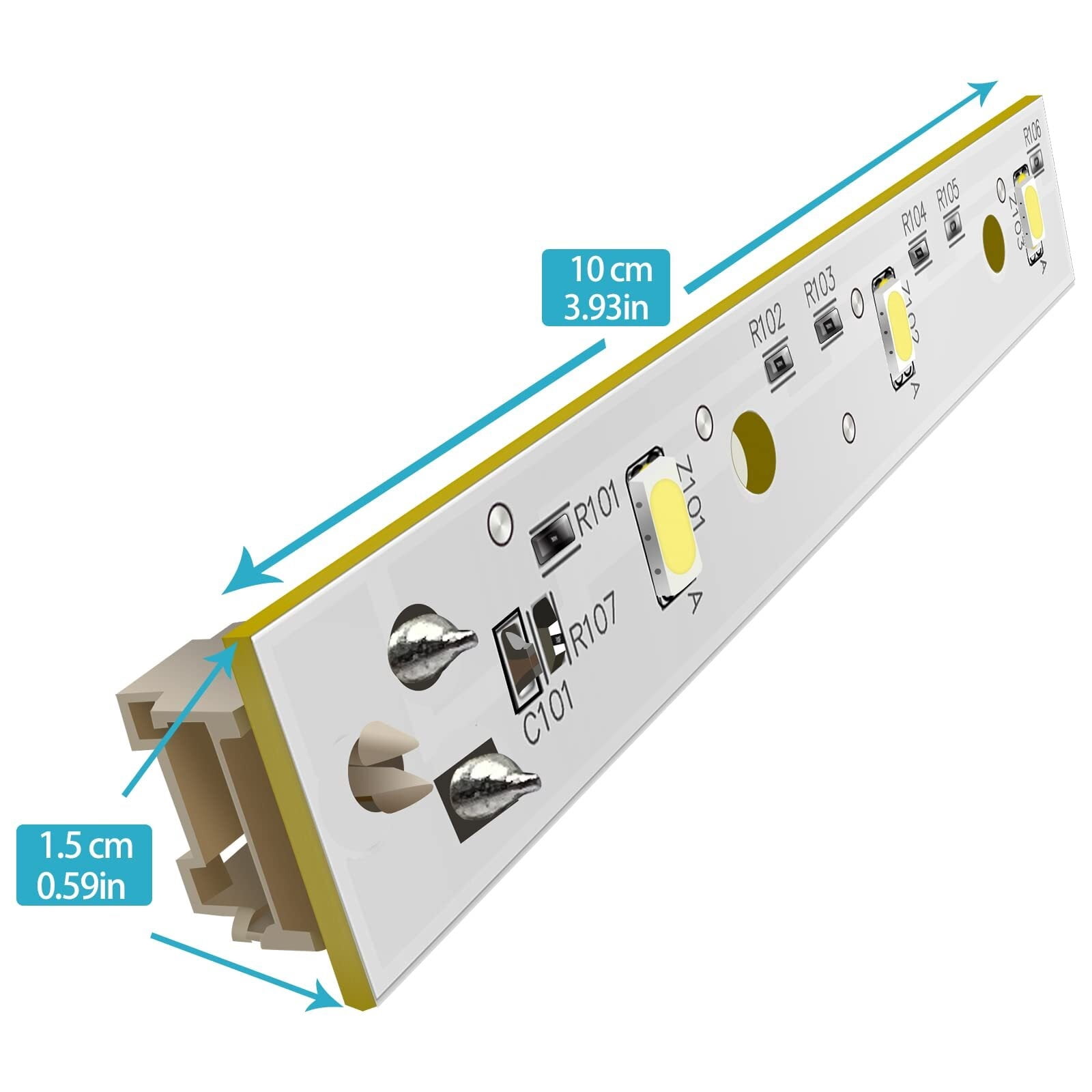 WR55X26671 LED Light Compatible for GE Refrigerators LED Light Replace PS11767930 AP6035586 4468532 EAP11767930 5PCS