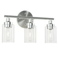 thumbnail image 6 of 3 Light Wall Sconce Dimmable Vanity Light Fixture for Max 60W E26 Bulbs Nickel, 6 of 8