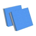 thumbnail image 2 of Paquete de 2 almohadillas para levantamiento de pesas, alfombrilla silenciosa, multifuncional, protección para el suelo, peso Azul Gris 50x50x4cm, 2 of 5