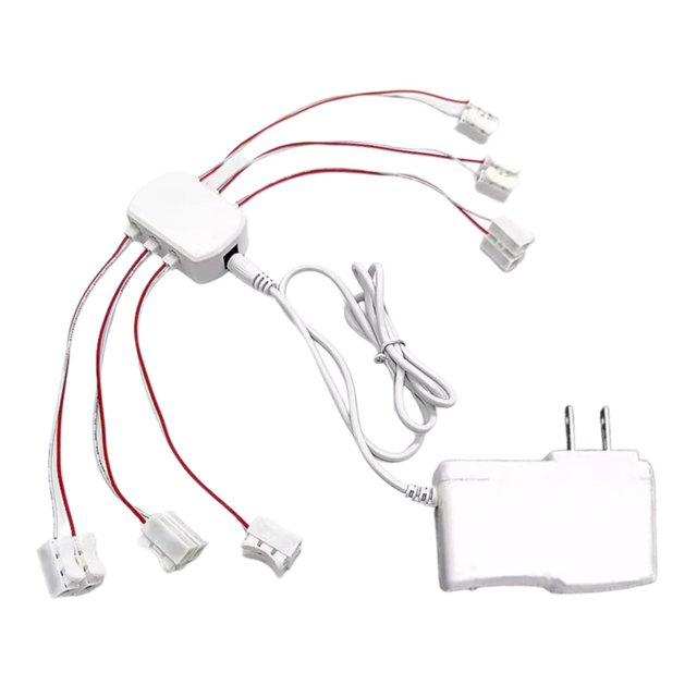 Fuente De Alimentación De 3 V Y 2 A, Kit De Cableado De Iluminación De 6 Puertos Para Lámparas De Modelismo Ferroviario