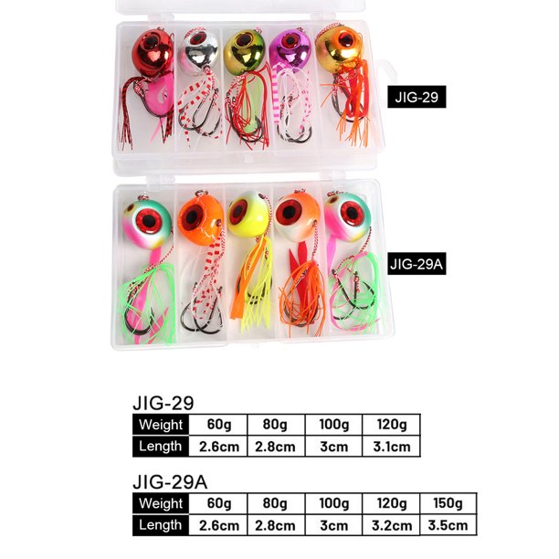 Señuelos de pesca Luminous Bream Baits Slider Snapper Sea Jigging Skirt (A 80g) 5pcs Sywqhk Para Estrenar