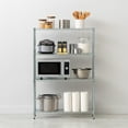 thumbnail image 3 of IRIS USA 4 Tier Wire Shelving Storage Unit Silver 1 Pack, 3 of 8