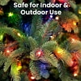 thumbnail image 3 of Christmas lights, indoor and outdoor 100 Multi color mini lights Xmas Tree Lights for Christmas Decorations, Wedding, Holiday, Party, Home UL certified 22FT, 3 of 7