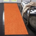 thumbnail image 2 of Home Queen Solid Beige Color Custom Size Runner Area Rugs Orange - 2'6" x 8', 2 of 2
