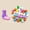 purple pink, variant on 31 Pcs Cat Ball Toy Launcher Gun Set, 30 Pcs Plush Fuzzy Balls Fetch Toy with 1 Shooting Gun, Funny Interactive Cat Toys for Boredom Relief Indoor Adult Cats