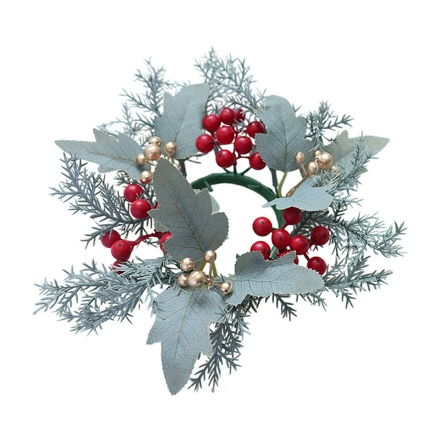 Garland Christmas Decorations and Table Decorations Candle Ring Pine Cones Red Berry Hanging CenterPc