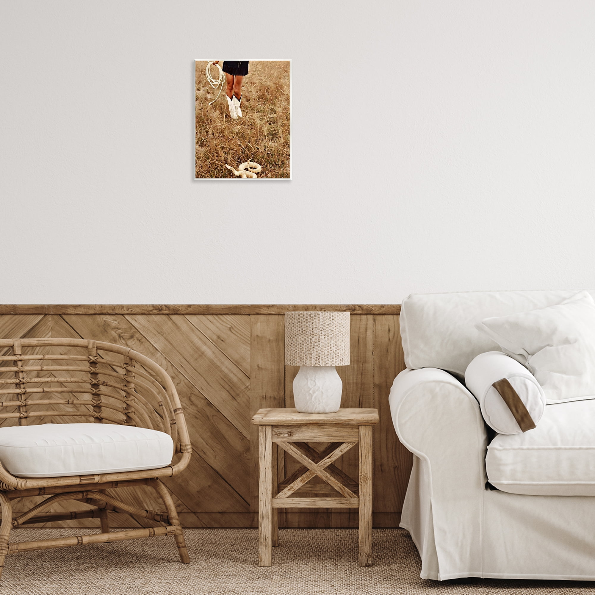 With Her Lasso & Snake Wall Plaque Art, design by Jesse Keith
