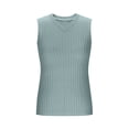 thumbnail image 4 of Women Breathable T-Shirt New Tank Tops for Women Casual V Neck Ribbed Knit Tank Tops Loose Sleeveless Basic T-Shirt Lightweight Summer Breathable Camisole ,XS, 4 of 4