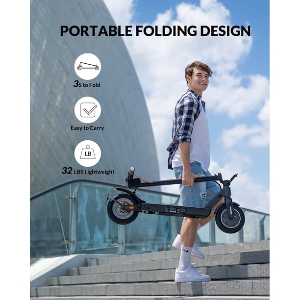 Electric Foldable Scooter by 5TH WHEEL V30 PRO with Turn Signals