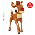 thumbnail image 3 of Brickcraft Rudolph the Red-Nosed Reindeer Rudolph Decoration Brick Building Kit (85-Piece Set), Hanging Christmas Décor, Collectible Holiday Ornament, 3 of 8