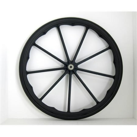 New Solutions RW181P 24 x 1 in. Invacare by Drive 9 Spoke Mag Wheels for Wheelchair, Set of 2