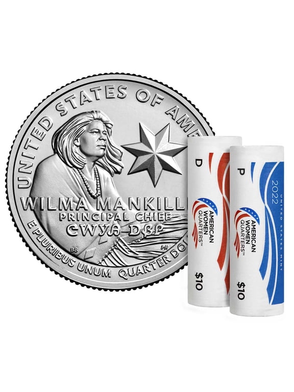 Wilma Mankiller American Women Quarters 2022 Two-Roll Set
