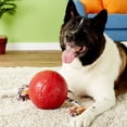 thumbnail image 5 of Jolly Pets Romp-n-Roll Ball for Dogs Red 4.5 inch, 5 of 7