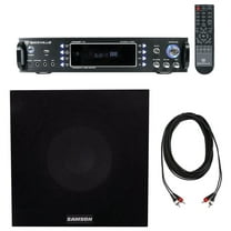 Rockville RPA60BT 1000w 2-Ch Bluetooth Amplifier Receiver Mixer 8" Subwoofer