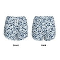 thumbnail image 3 of Susaid Seaside Primary Color Print Women's High Waisted Running Shorts Quick Dry Athletic Gym Track Workout Shorts Zip Pocket-X-Large, 3 of 7