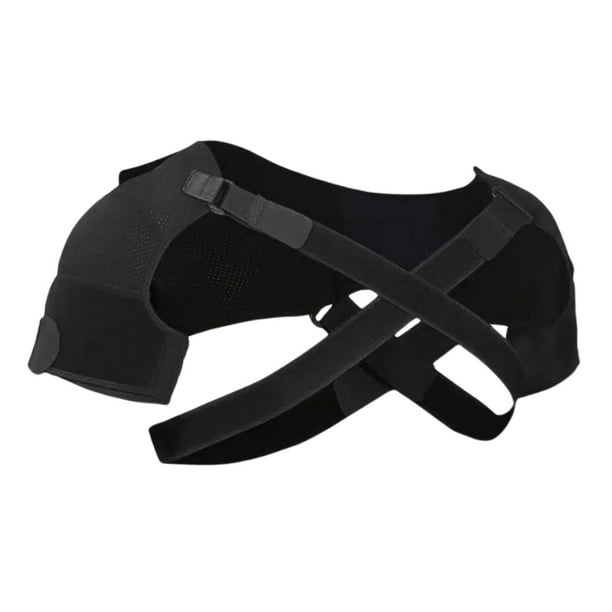 Sonducket Arnés de pecho de vendaje ajustable para hombres y mujeres con protector de doble hombro Accesorios de disfraces Negro METRO