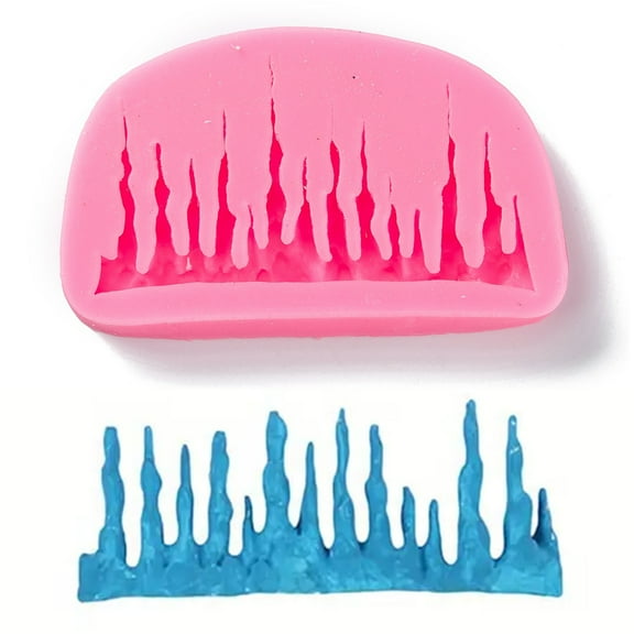 Christmas Icicle Fondant Mold - Silicone Baking Mold for 3D Icicle Decorations, Chocolate, Candy & Craft Projects