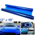 thumbnail image 1 of 12x48" Blue Tint Vinyl Film Overlay Wrap Sheet Headlight Fog Light Universal, 1 of 11